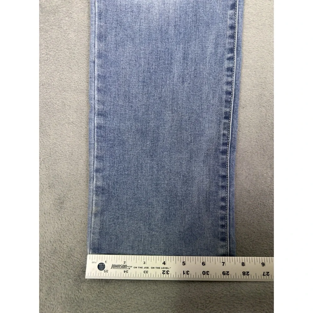 True Religion Jeans Mens 33x34** Blue Ricky Relaxed Straight Flap‎ Pocket Denim
